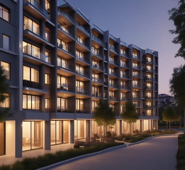 A modern home equipped with advanced automation technology.