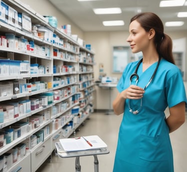 group of doctors walking on hospital hallway