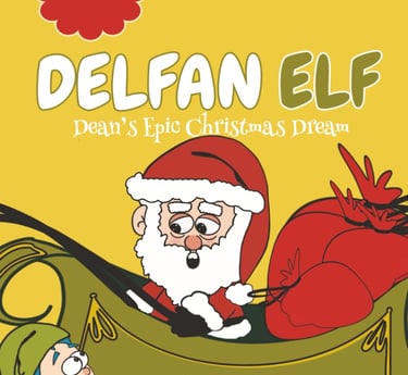 Delfan elf deans epic Christmas dream book cover