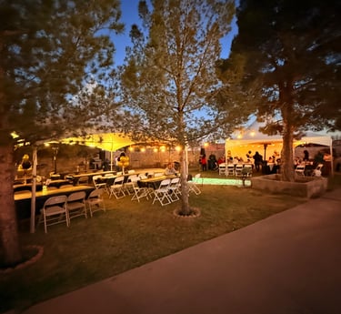 Event rentals, tent rentals, el paso diamond events, tables, chairs
