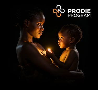 Prodie Program illustration of a mother and her son
