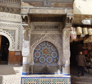 the Najjarine fountaine in Fez city