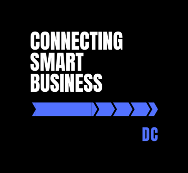 a black and white photo of a business logo