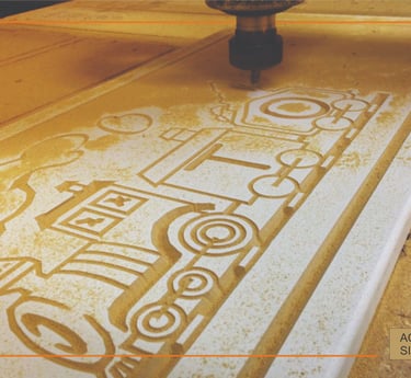 CNC router work in Cincinnati Sign Shop
