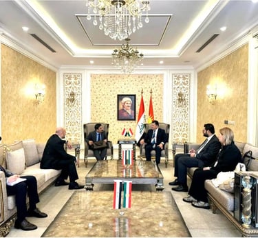 Meeting between O.H.C. representatives and Kurdistan Regional Government officials in Erbil