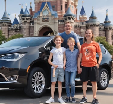 A luxury sports car with a sleek design and distinctive headlights is parked on a street. It is positioned near a modern building with horizontal paneling and next to a shop with a sign that reads 'TATTOO'. A small golf cart is also visible in the background, and a sign indicating VIP parking is placed in front of the car.