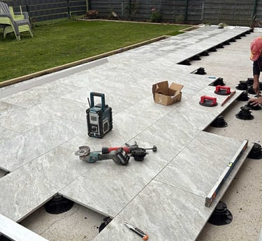 Dalles sur plot Carréno carrelage
