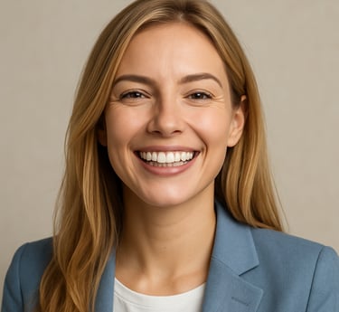Paciente sorrindo de forma confiante com seu sorriso