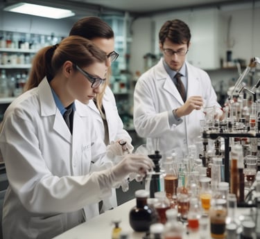 A serene image of natural supplements displayed on a wooden table.