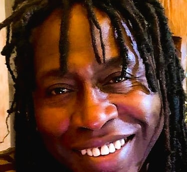 Portrait of Squally Throwinka. Author of The Harmattan Oracle