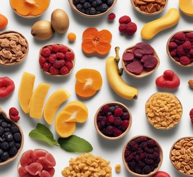 A vibrant farm field with rows of organic crops under a clear blue sky, with a farmer using a tablet to monitor growth.