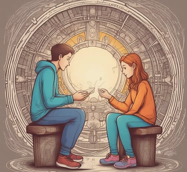 A serene, softly lit room with comfortable seating and peaceful decor inviting calm and reflection.