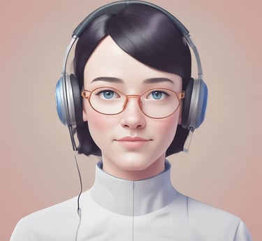 A vibrant portrait of the macreaw team collaborating around a laptop displaying an animated avatar.