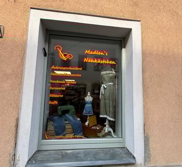 Nähkästchen Schaufenster
