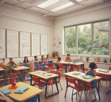 A diverse group of professionals collaborating in a modern office space.