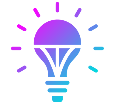 Icono de bombillo simbolizando la elección innovadora y clara del tema de tesis