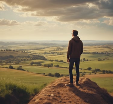 A person lies face down on a massage table while another person applies pressure on their back with both hands. The setting appears calm and the clothes suggest a casual, relaxed environment, possibly in a spa or therapy center.