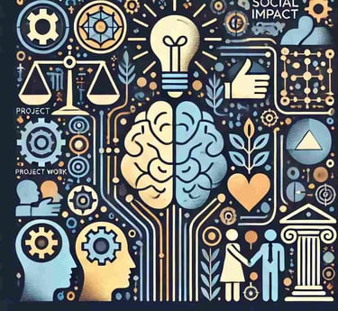 Graphic for impactful Projects, ideas for activism and articulation of Human-AI coevolution