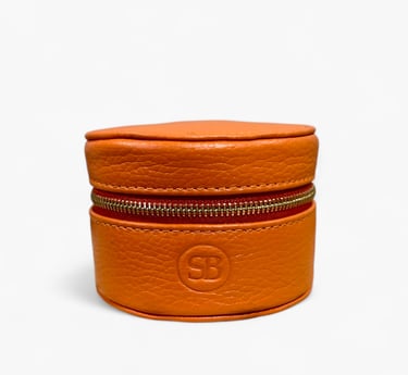 boite à bijoux cuir orange
