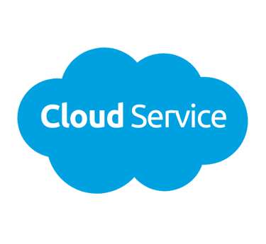 a cloud computing cloud service logo with the words cloud service