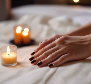 A luxurious treatment setup with elegant decor and soft lighting.