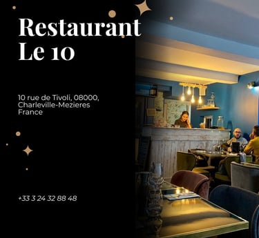Restaurant Le 10 à charleville mézières