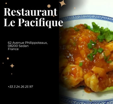 Restaurant le Pacifique à Sedan