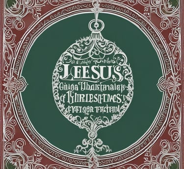 Close-up of a handcrafted two-layered Christmas ornament made from natural wood and paper textures.