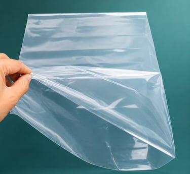 Durable transparent PP poly bag for retail packaging storage and secure sealing of small products