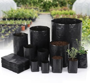 Different sizes nursery grow bags Indore – plastic plant bags supplier NEW GURUNANAK PLASTIC & PACKAGING