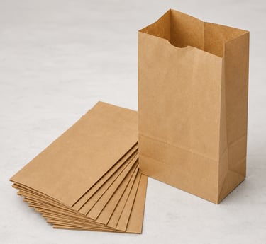 Paper shopping bags used in retail stores by NEW GURUNANAK PLASTIC & PACKAGING Indore