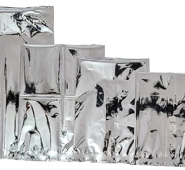 Different size silver pouches comparison Indore – foil pouch supplier NEW GURUNANAK PLASTIC & PACKAGING