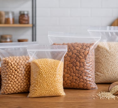 Zip lock bags used for food storage by NEW GURUNANAK PLASTIC & PACKAGING Indore Madhya Pradesh