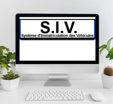 toute démarche d'immatriculation SIV auprès de l'ANTS