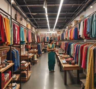 A sleek infographic showing bold numbers representing franchise outlets, employment targets, and retail growth projections.