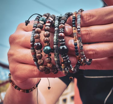 pulseras de piedras naturales