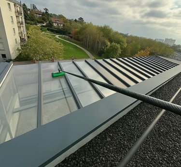 Laveur vitres et panneaux solaires à Grilly