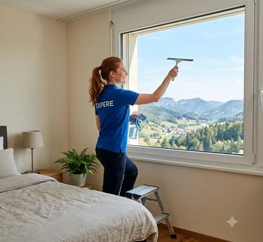 Nettoyage miroir vitres et panneaux solaires Péron