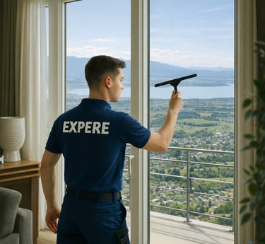 Nettoyage vitres et panneaux solaires à Grilly