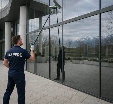 Nettoyage vitres et panneaux solaires à Prévessin-Moëns