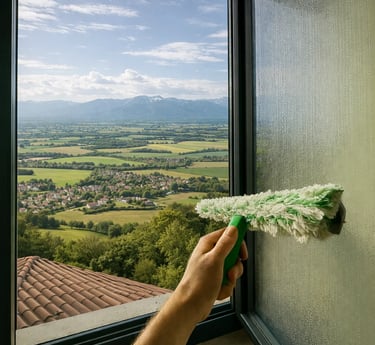 Nettoyage vitres et panneaux solaires à Saint-Jean-de-Gonville