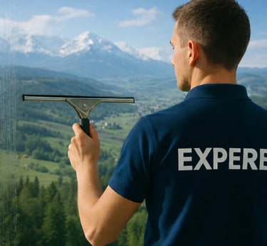 Nettoyage vitres et panneaux solaires au Crozet