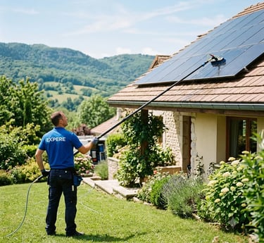 Nettoyage vitres et panneaux solaires Prévessin-Moëns