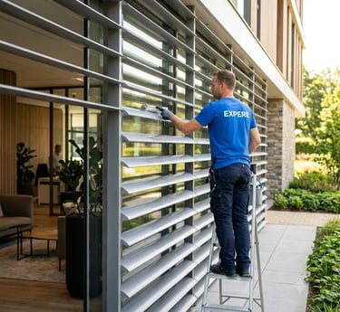 Nettoyage volets bso vitres et panneaux solaires Gex