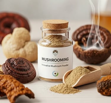 From farm to blend, our mushroom powder is pure, potent, and sustainable mushrooming