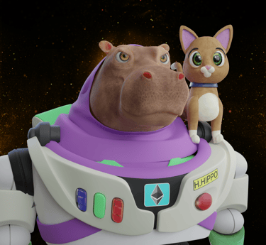 A Hippo dressed as Buzz lightyear Discord Security