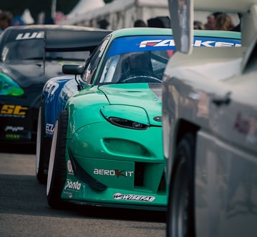 James Dean pro drifter at the Goodwood Festival of Speed