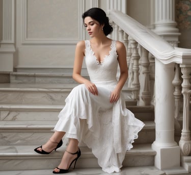 A modern beauty pageant scene featuring diverse married women in elegant attire.