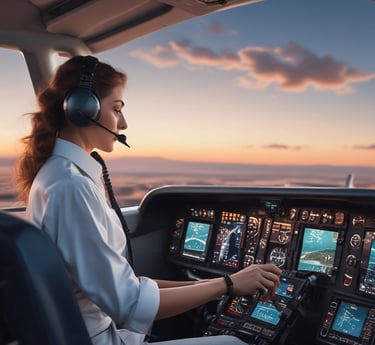 A diverse group of aviation professionals engaged in a training session.
