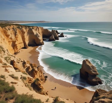 A beautiful beach view of Conil de la Frontera.